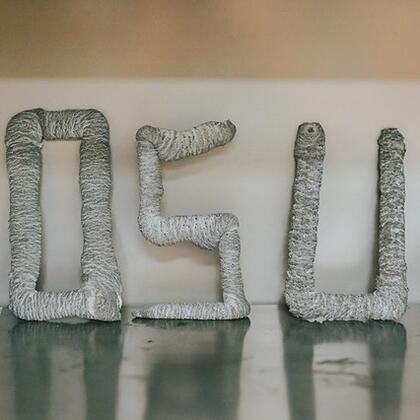 A 3-D printing of the initials OSU.