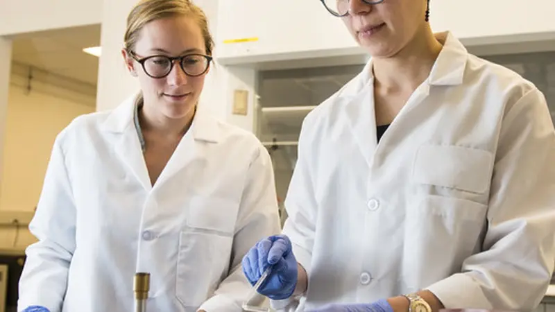 Tala Navab-Daneshmand, right, of the OSU College of Engineering will receive $2.35 million from the Environmental Protection Agency to explore what happens to antibiotics, antibiotic-resistant bacteria and their genes after they reach wastewater systems t