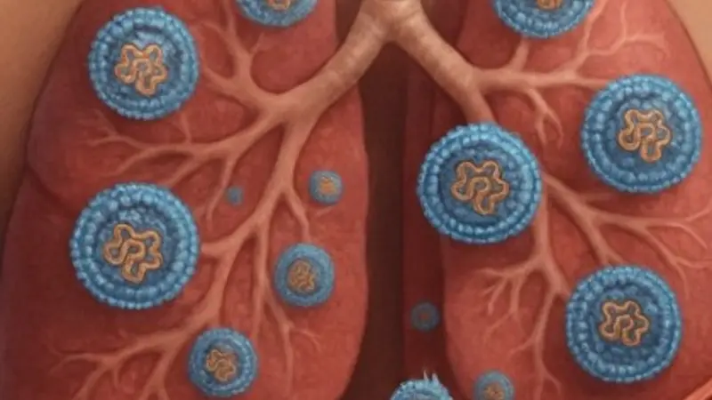 Scientists have made a key breakthrough for treating respiratory diseases by developing a new drug delivery system that transports genetic therapies directly to the lungs, opening promising possibilities for patients with conditions like lung cancer and cystic fibrosis. Illustration provided by Gaurav Sahay, OSU College of Pharmacy.