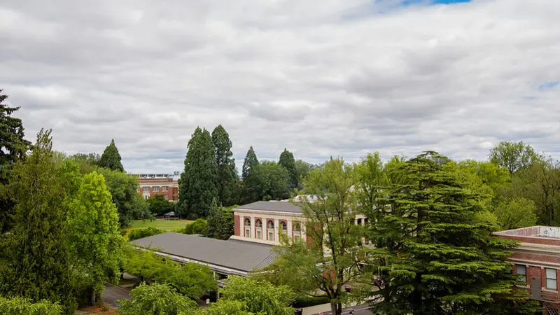 OSU campus has been accredited as an arboretum. Photo from University Marketing, Oregon State University.