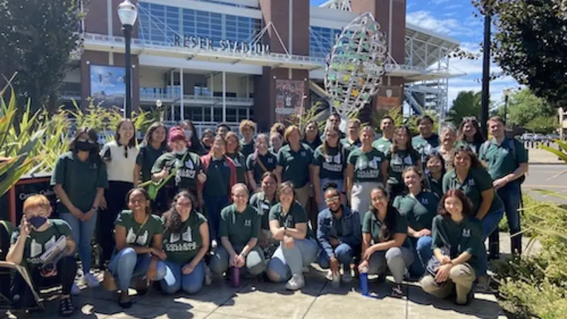 Group shot of students