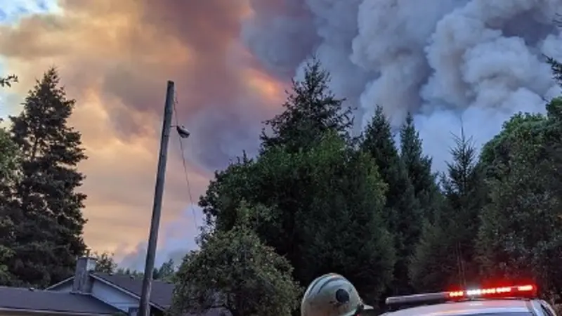Slater fire, pic by Will Harling