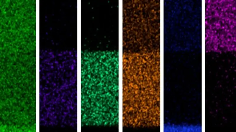 The device structure of ESO memristor. Each layer is composed of compositionally complex materials. Image provided by Sieun Chae, OSU College of Engineering.