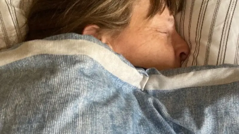 Woman in bed