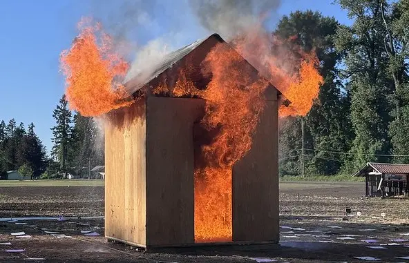 Burning shed