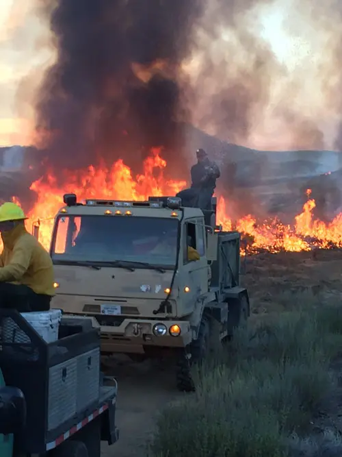 RFPA members responding to the 2016 Cherry Road fire in Jordan Valley, Oregon. 