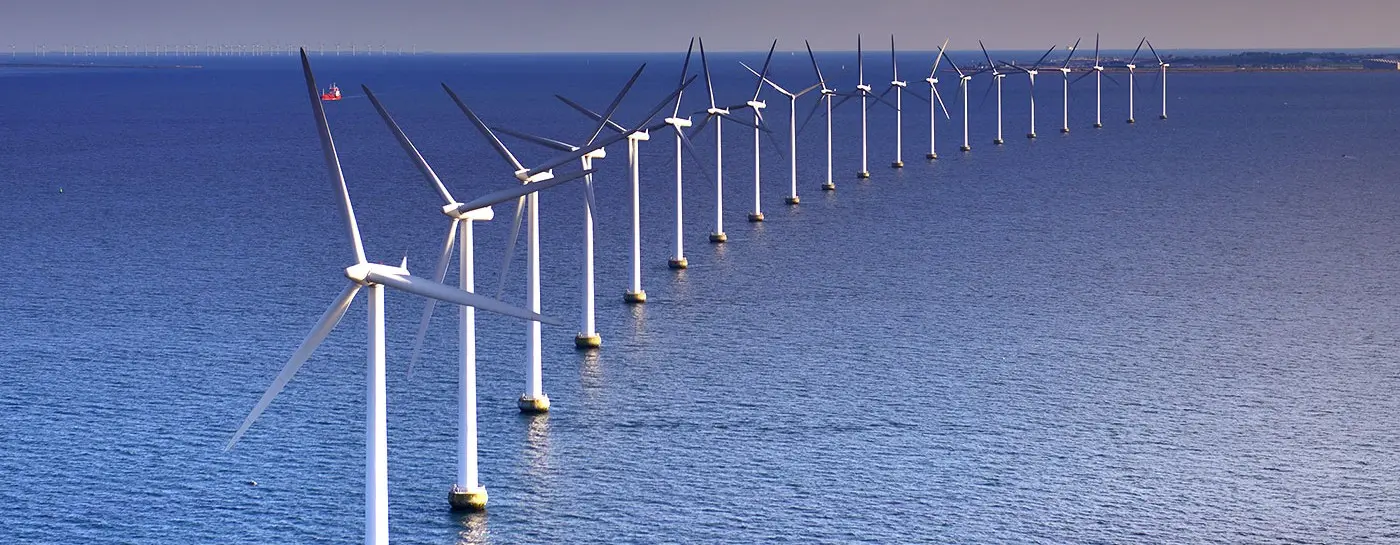 Offshore wind turbines, photo by California Energy Commission