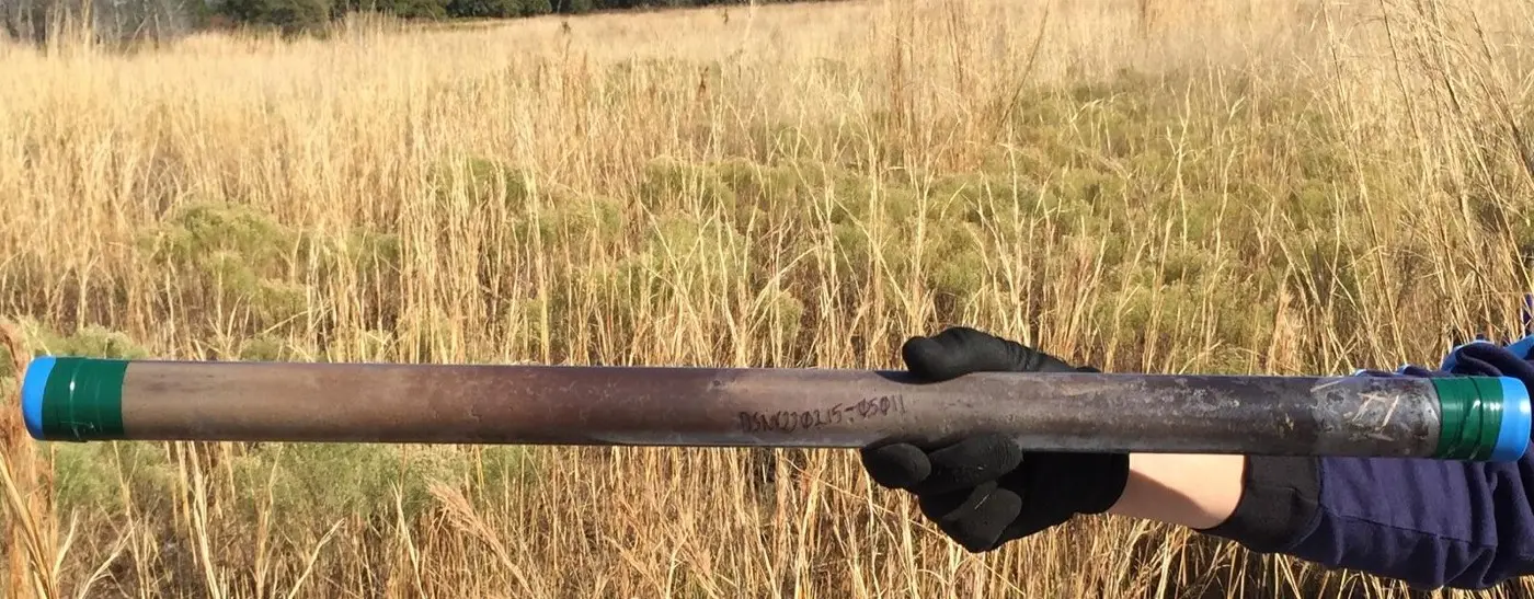 Soil core from the Disney NEON site in central Florida.