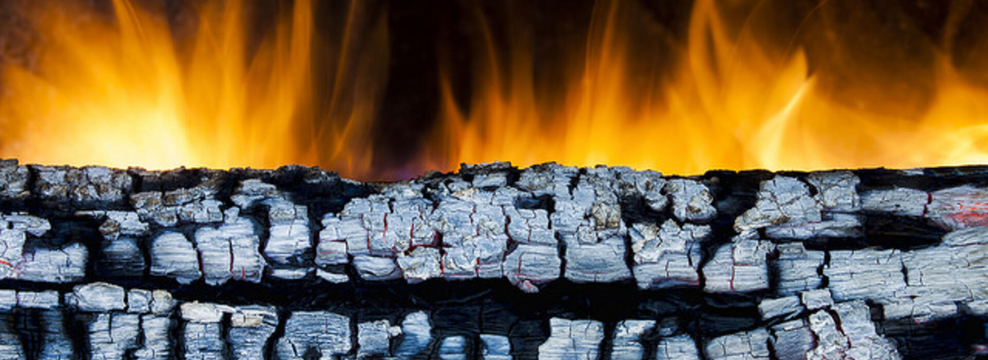 burning log image 
