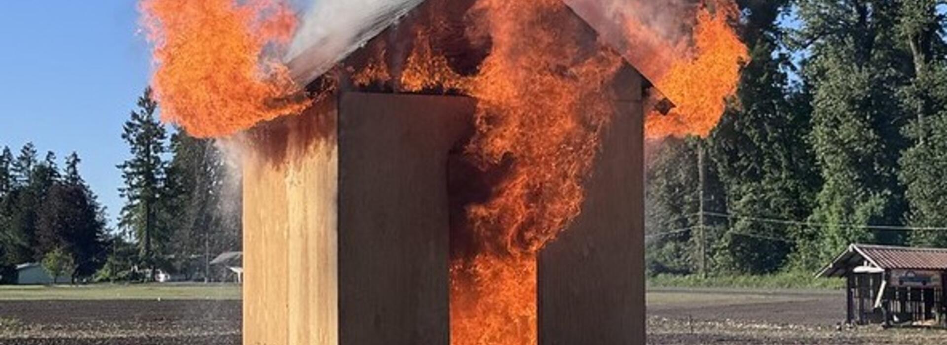 Burning shed