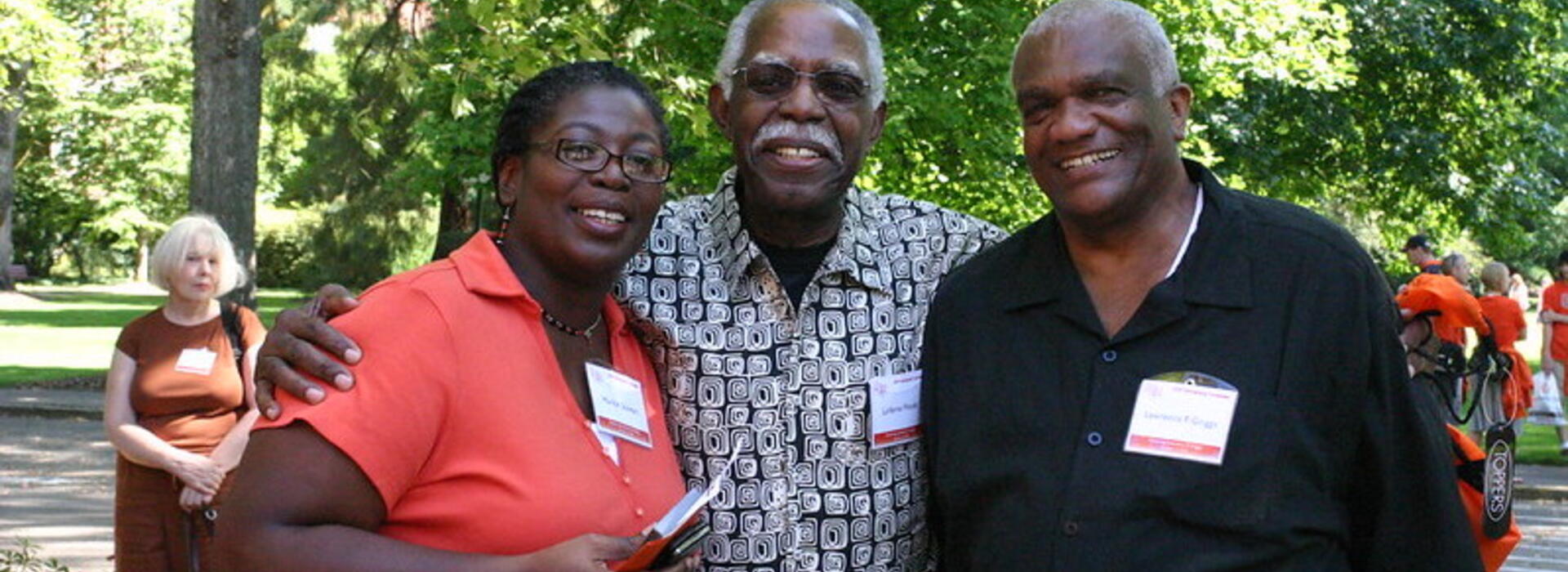 Left to right: Marilyn Stewart, LaVerne Woods and Larry Griggs