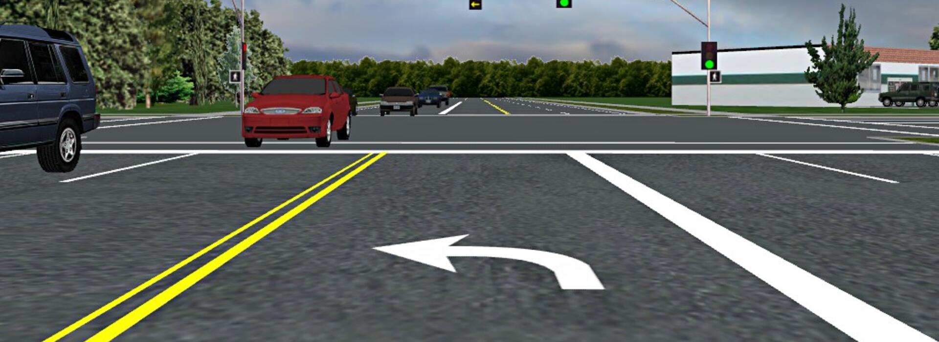 permitted left turn