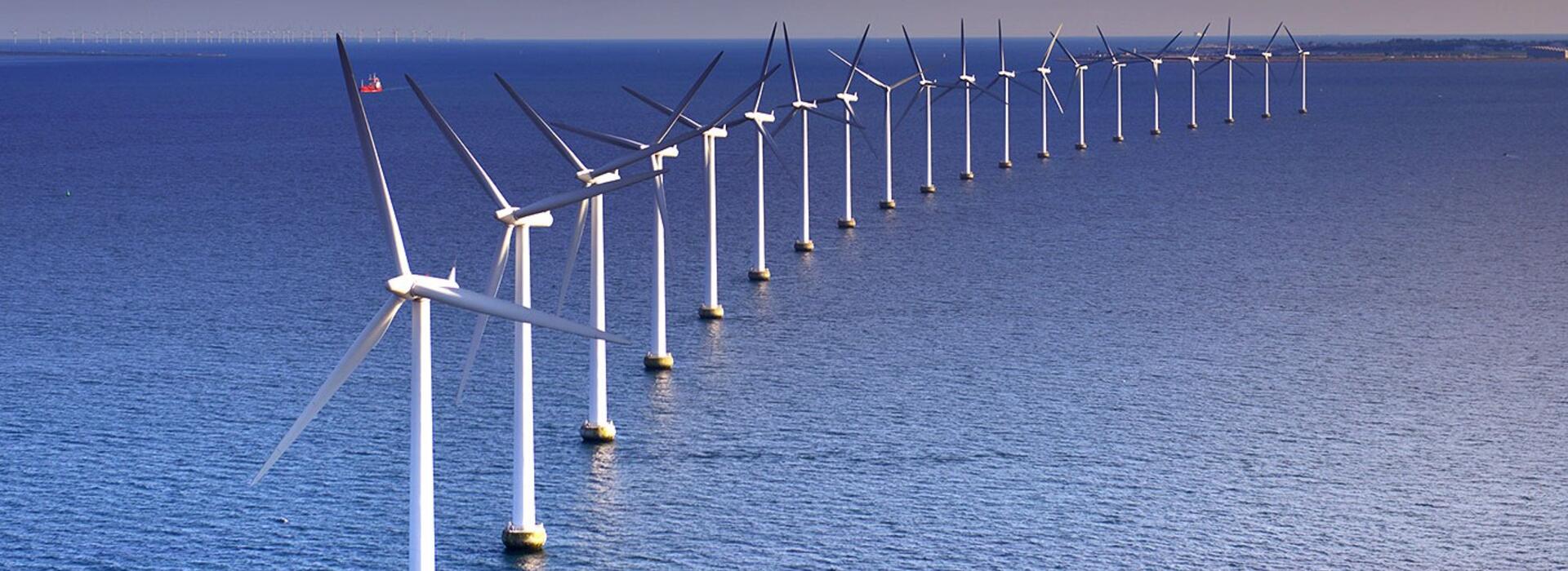 Offshore wind turbines, photo by California Energy Commission