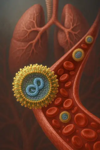 Scientists have made a key breakthrough for treating respiratory diseases by developing a new drug delivery system that transports genetic therapies directly to the lungs, opening promising possibilities for patients with conditions like lung cancer and cystic fibrosis. Illustration provided by Gaurav Sahay, OSU College of Pharmacy.