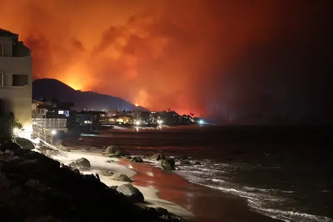 Palisades Fire. Photo taken Jan. 8, 2025. Photo by Cal Fire.
