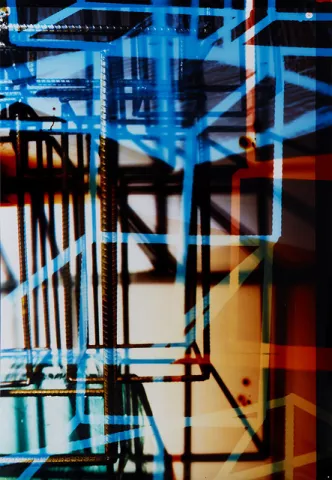 Unbuilding Blocks 12, 2017, 24 x 16.75 inches, unique chromogenic photogram by Farrah Karapetian